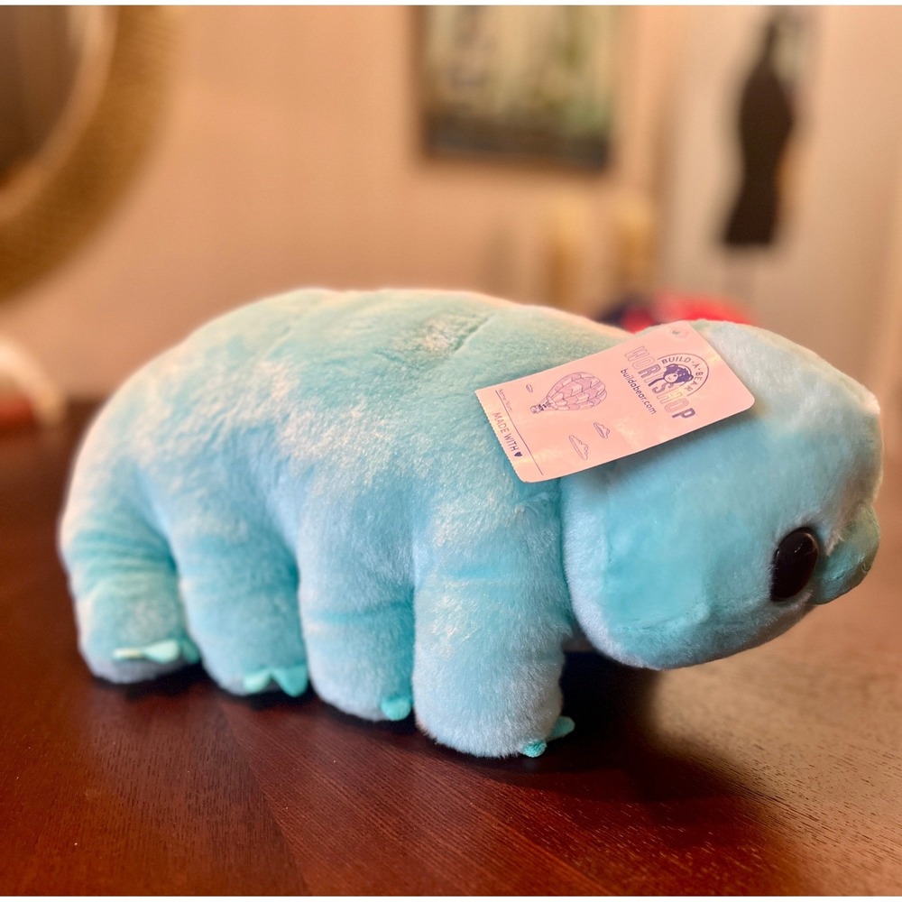 Build A Bear Water Bear Tardigrade Unisex 13" Teal NWT Stuffed Animal Plush